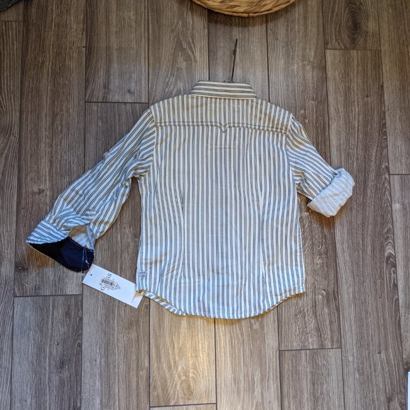 NWT Toddler Boy (4T) - GUESS Striped Button Down Shirt - Picture 4 of 6